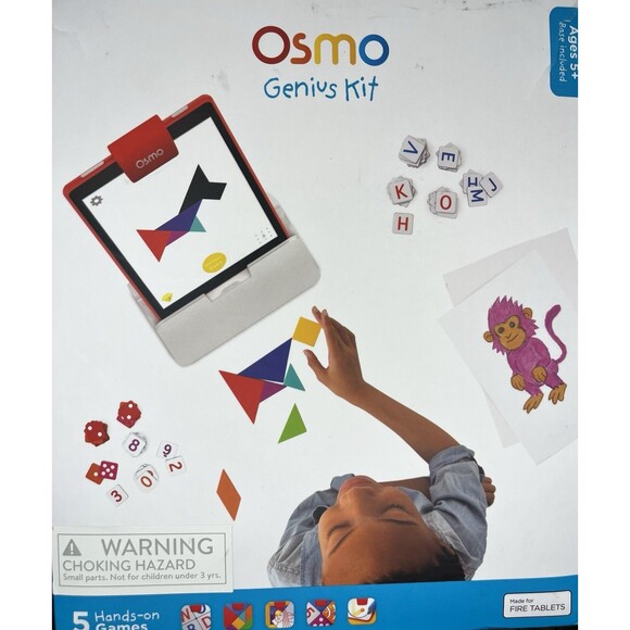Osmo Genius Kit Fire Tablet Base and 5 Hands-on Games - Picture 2 of 5